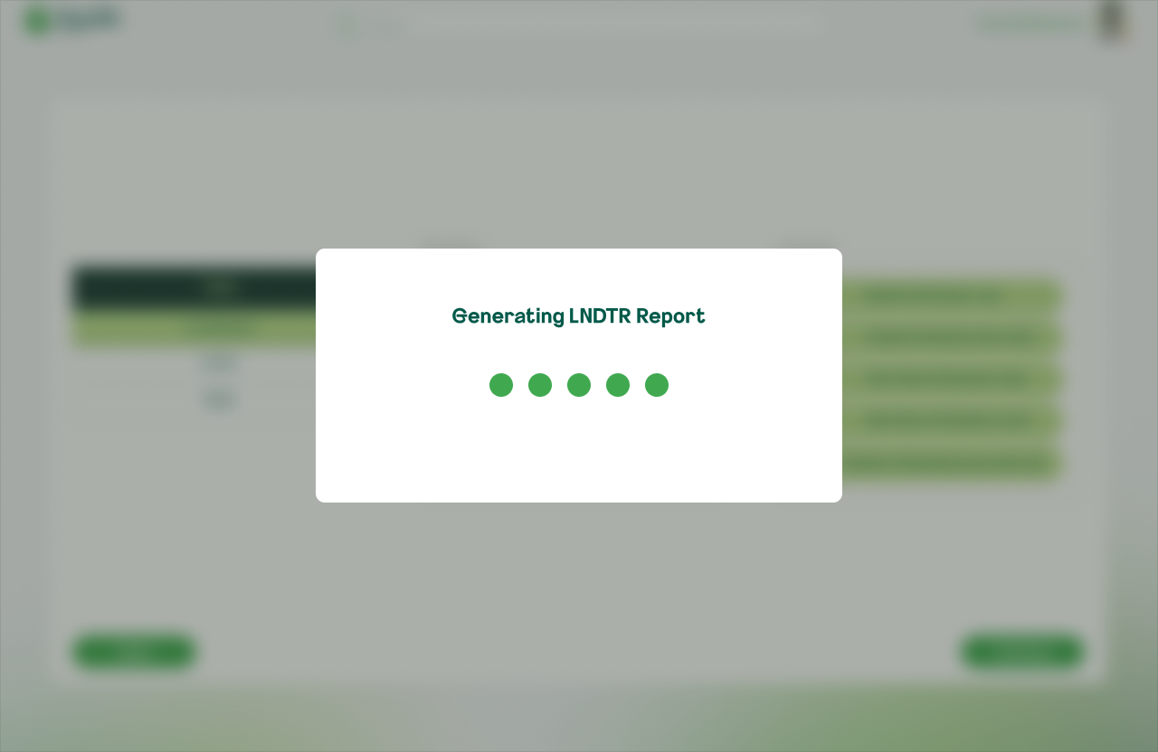 Report generation loading state